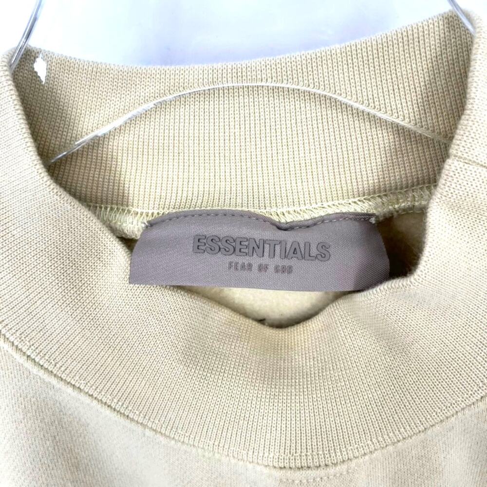 Fear of God Essentials FW21 Pullover Mock Neck Sweatshirt Canary Small Oversized - Picture 6 of 9
